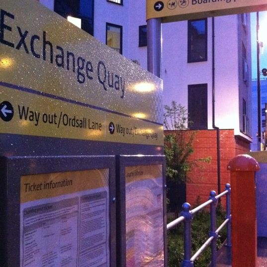 
Exchange Quay Metrolink Station
 in Manchester