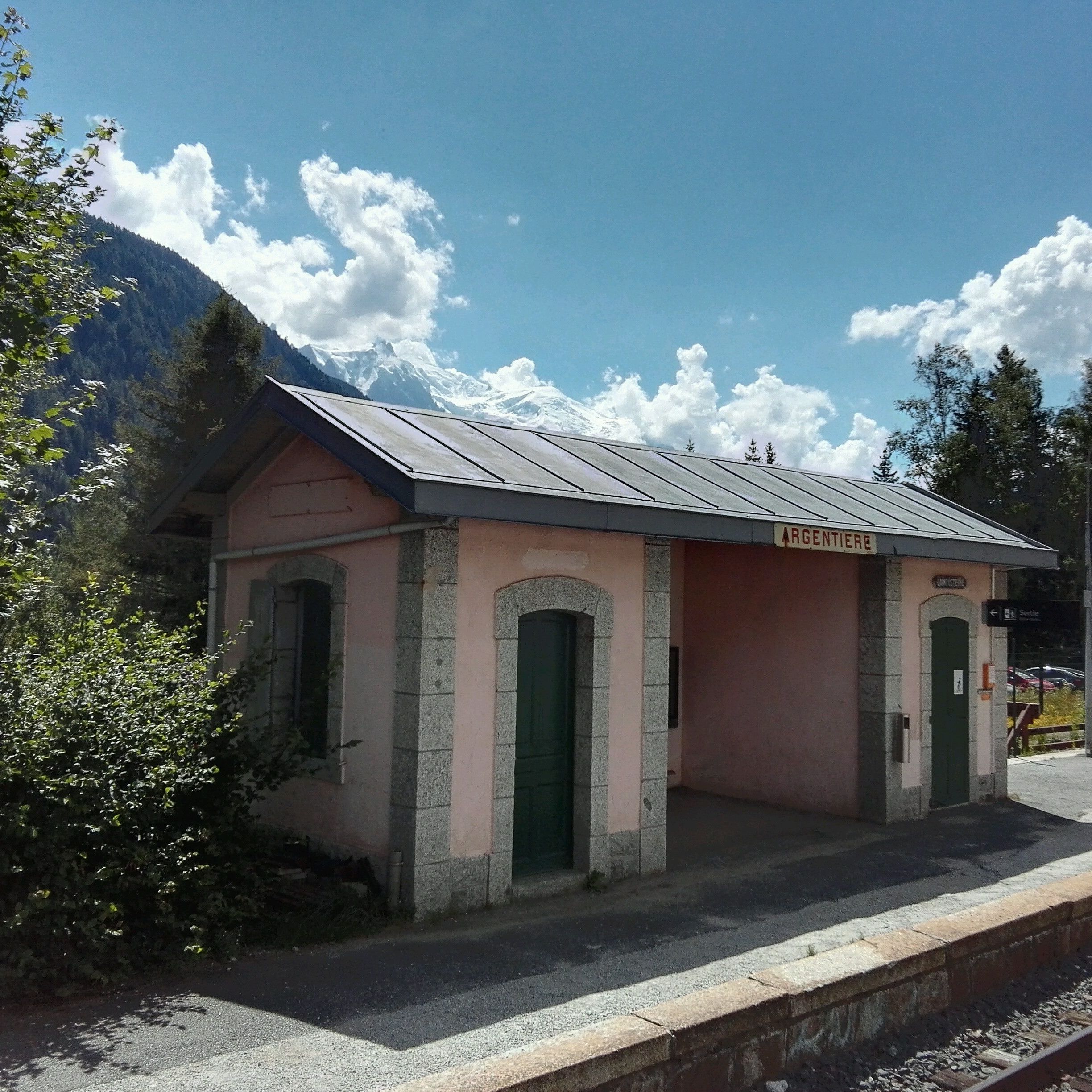 
Gare SNCF d'Argentière
 in Chamonix Valley