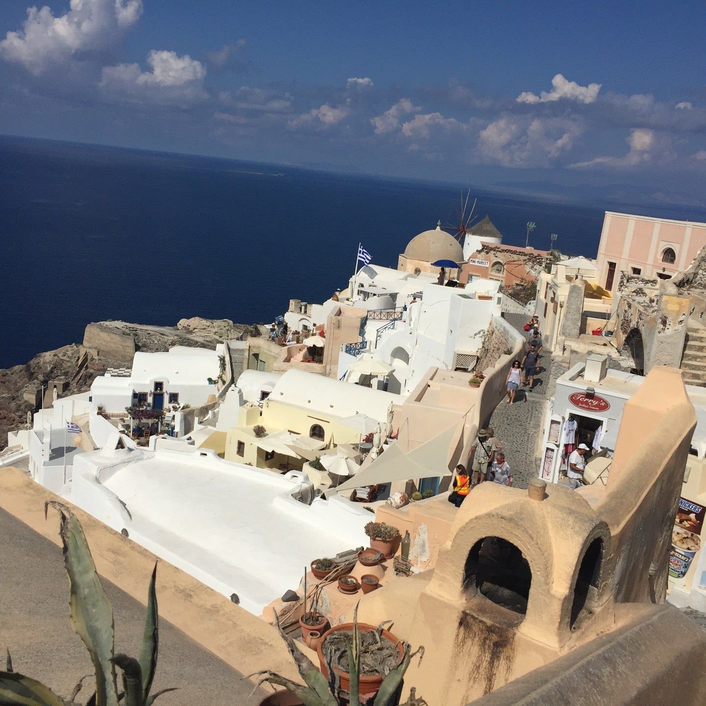 
Kasteli of Oia (Καστέλι Αγίου Νικολάου Οίας)
 in Santorini Caldera