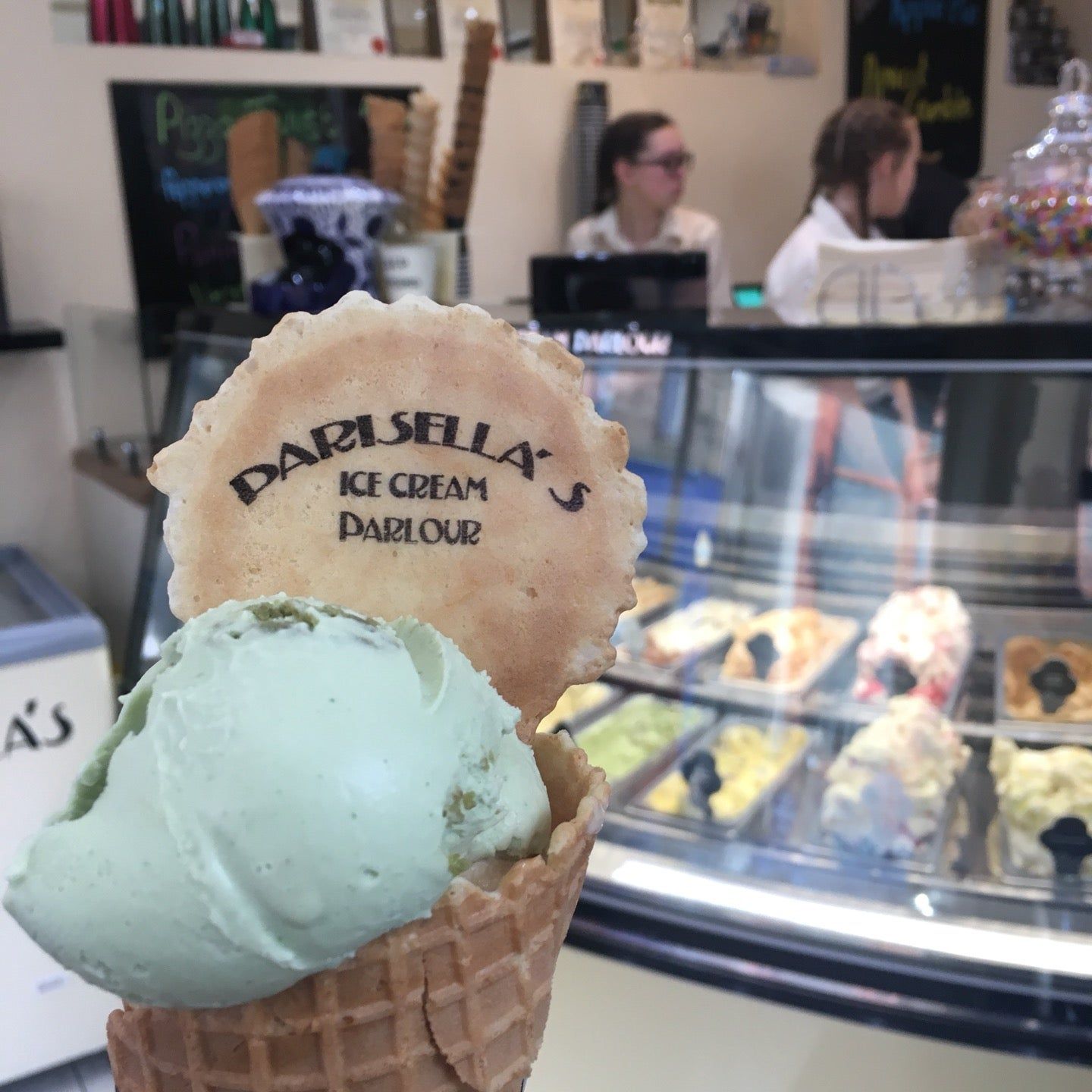 
Parisella's Ice Cream Parlour
 in North Wales