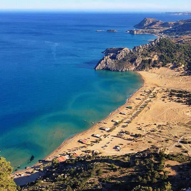 
Tsambika Beach (Παραλία Τσαμπίκα)
 in Kolymbia